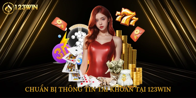 Chuẩn bị thông tin tài khoản tại 123win