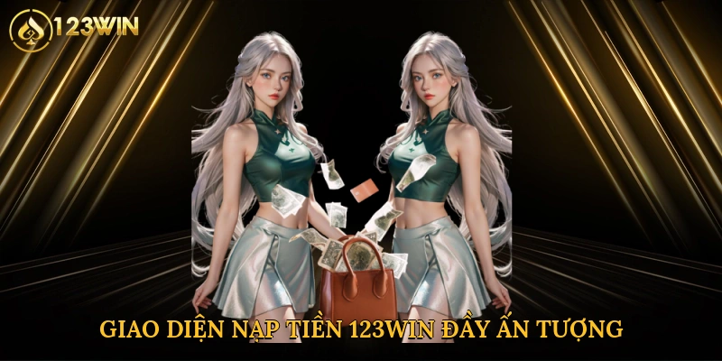 Hình ảnh giao diện nạp tiền 123win đầy ấn tượng
